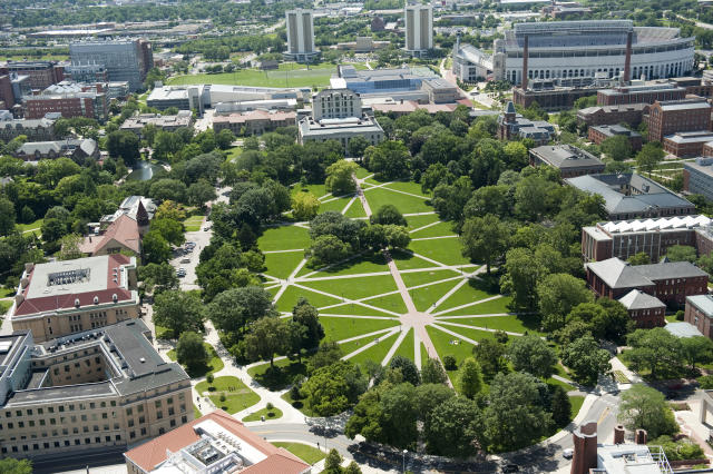 A photo of the Oval on Ohio State's campus